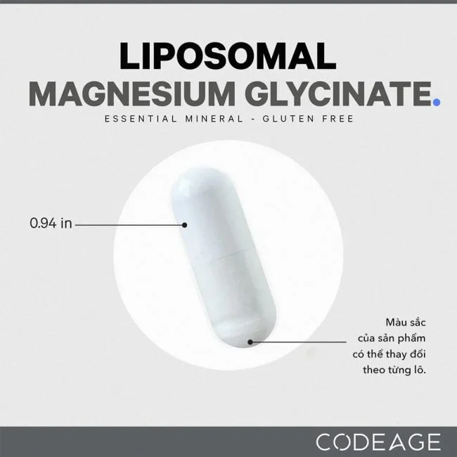 Viên bổ sung Magie Codeage Liposomal Magnesium Glycinate