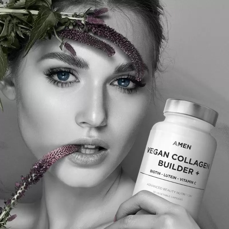 Viên uống tự sinh collagen Codeage Amen Vegan Collagen Builder +