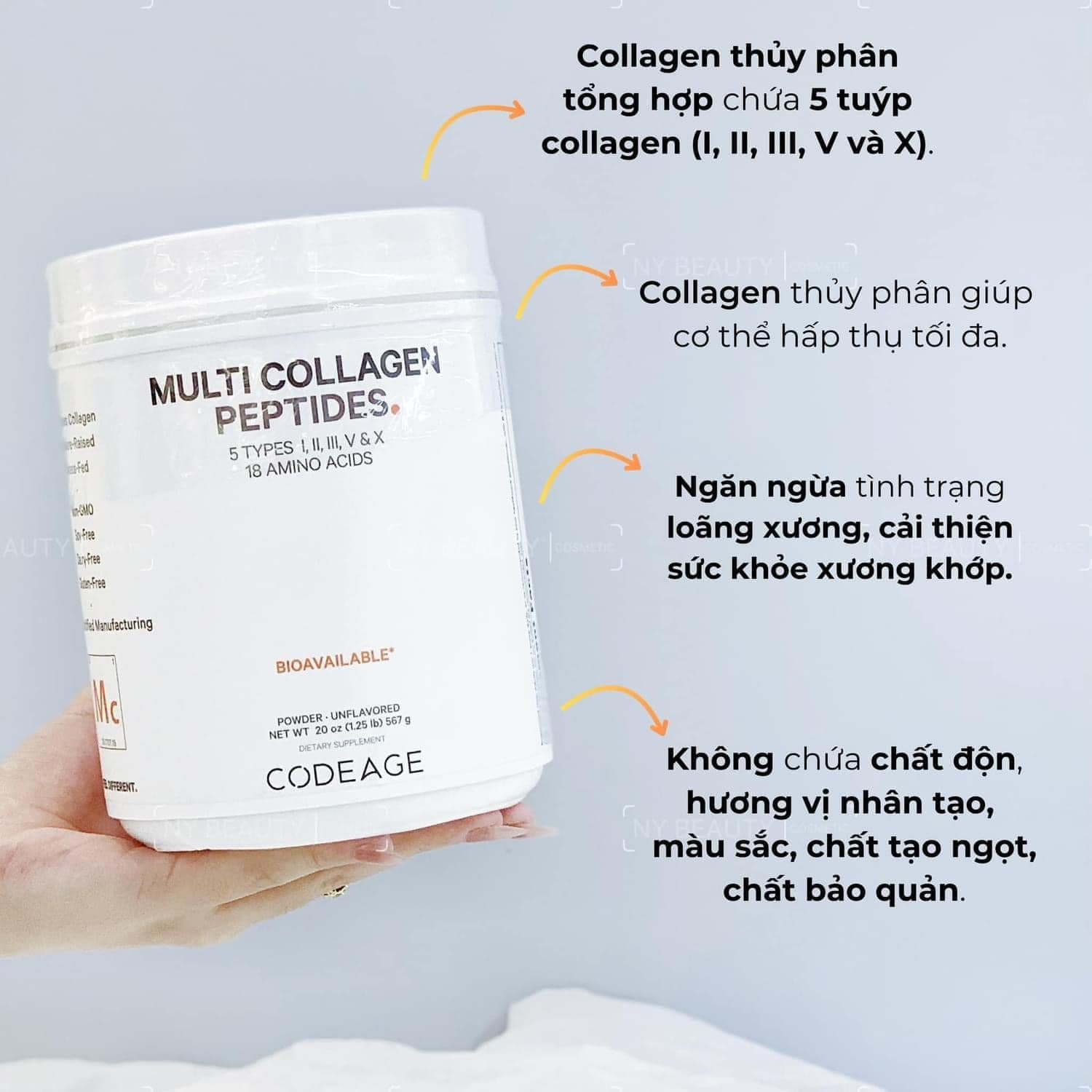 Collagen tổng hợp Codeage Multi Collagen Peptides