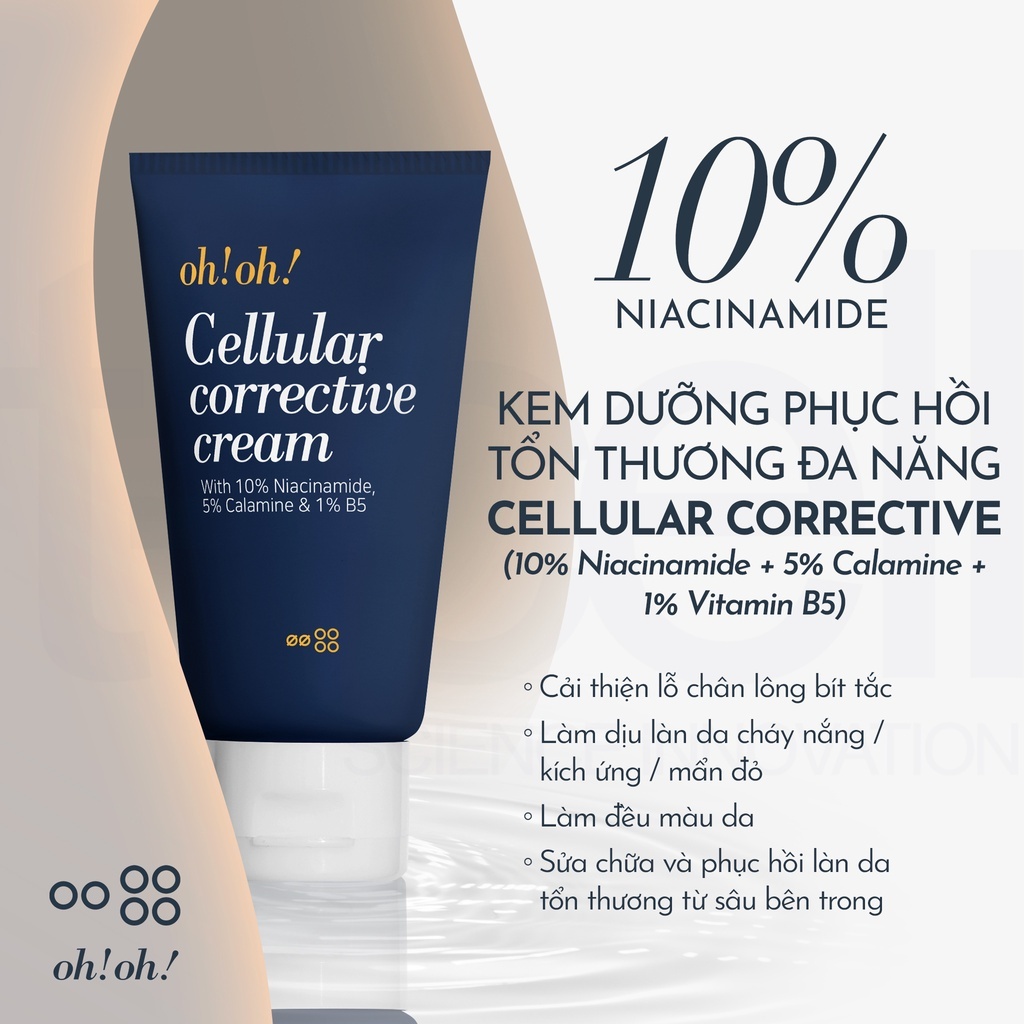 Kem Dưỡng Phục Hồi Da Đa Năng oh!oh! Cellular Corrective Cream 30ml