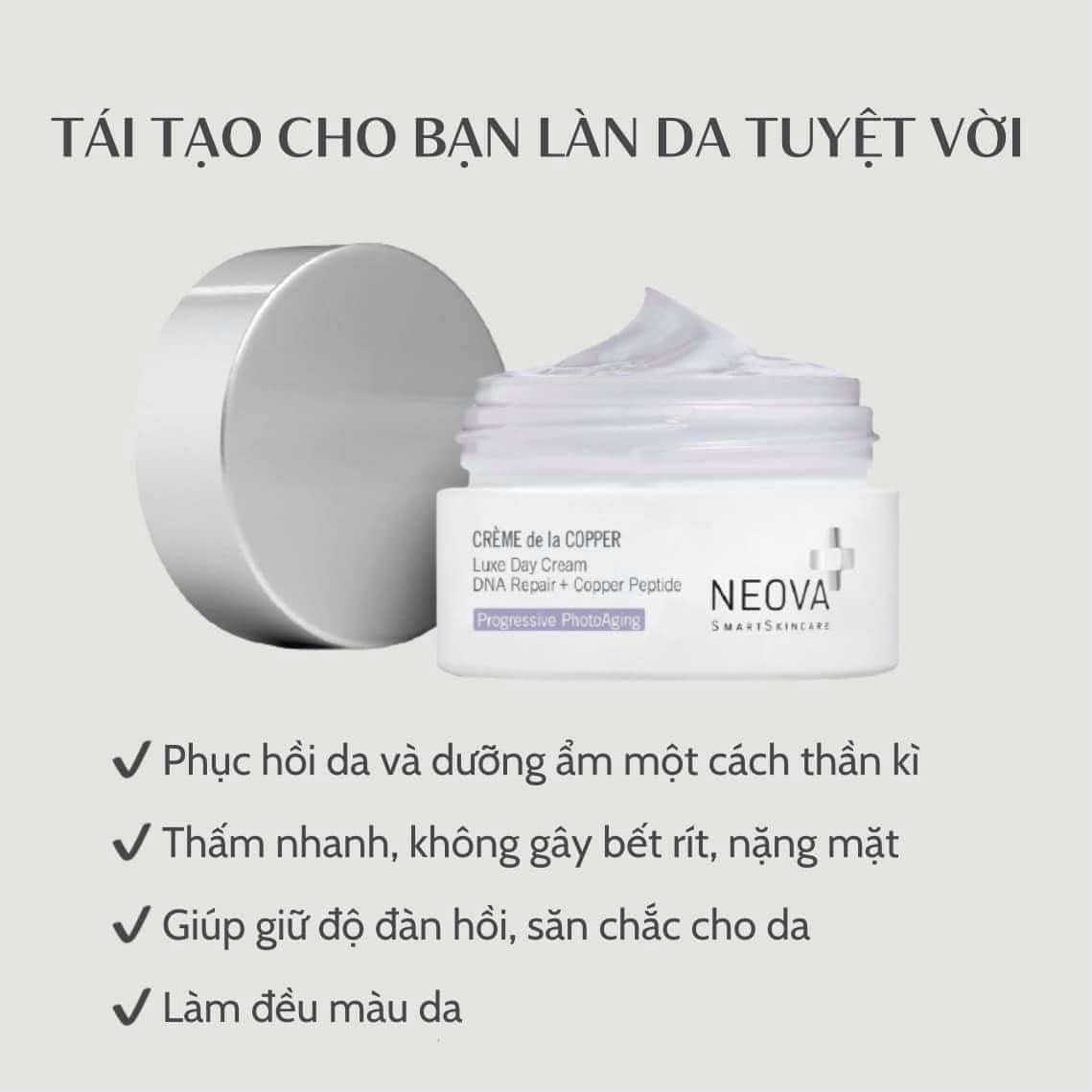 Kem dưỡng ban ngày phục hồi da - Neova Crème de la Copper 50ml