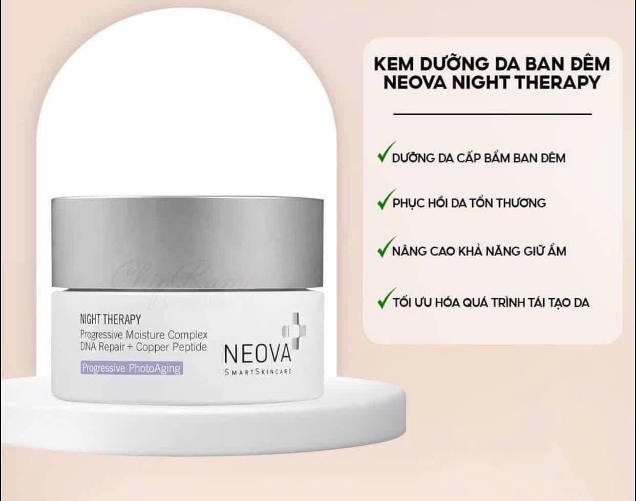 Kem dưỡng ẩm ban đêm phục hồi da Neova Night Therapy 50ml