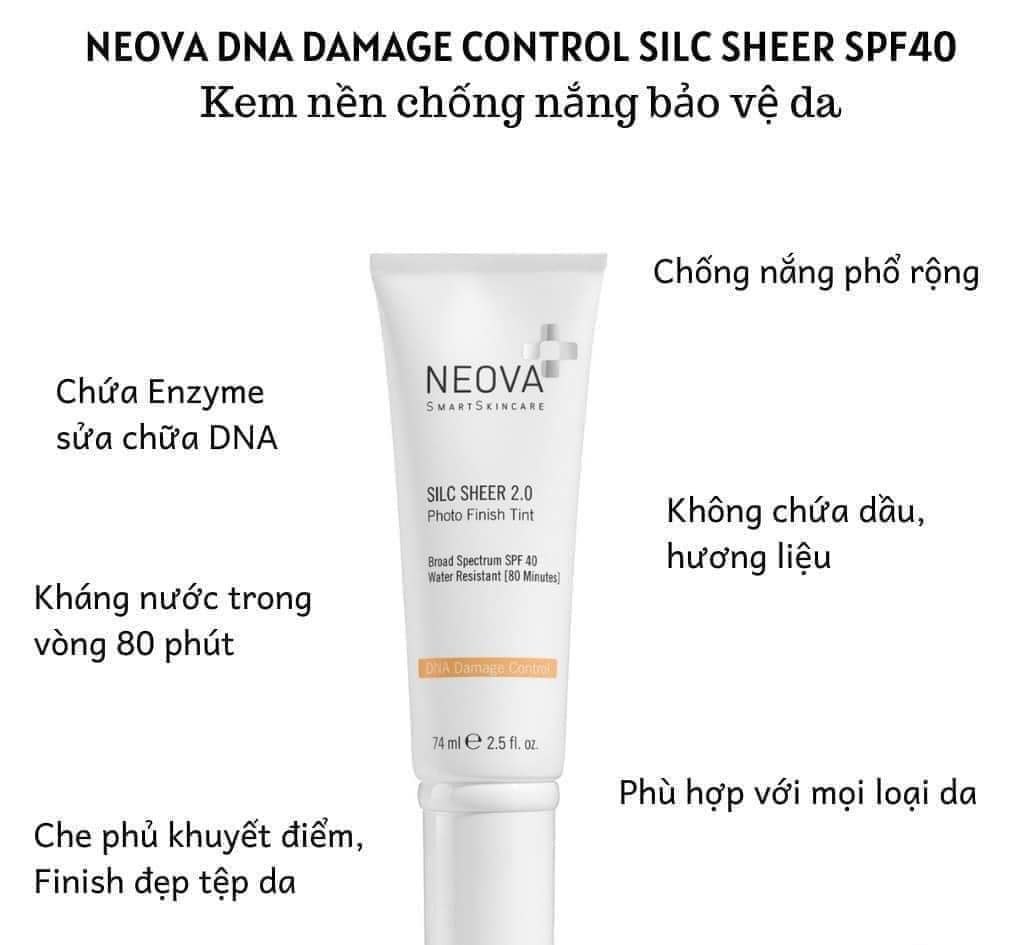 Kem chống nắng bảo vệ cho mặt và body NEOVA DNA Damage Control Everyday Broad Spectrum SPF44 74ml