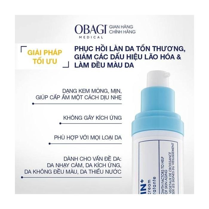 Kem dưỡng phục hồi làm dịu da Obagi Clinical Kinetin+ Hydrating Cream