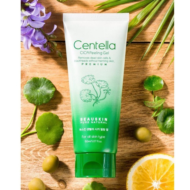 Tẩy da chết dành cho da mụn BEAUSKIN Centella Cica Peeling Gel 150ml