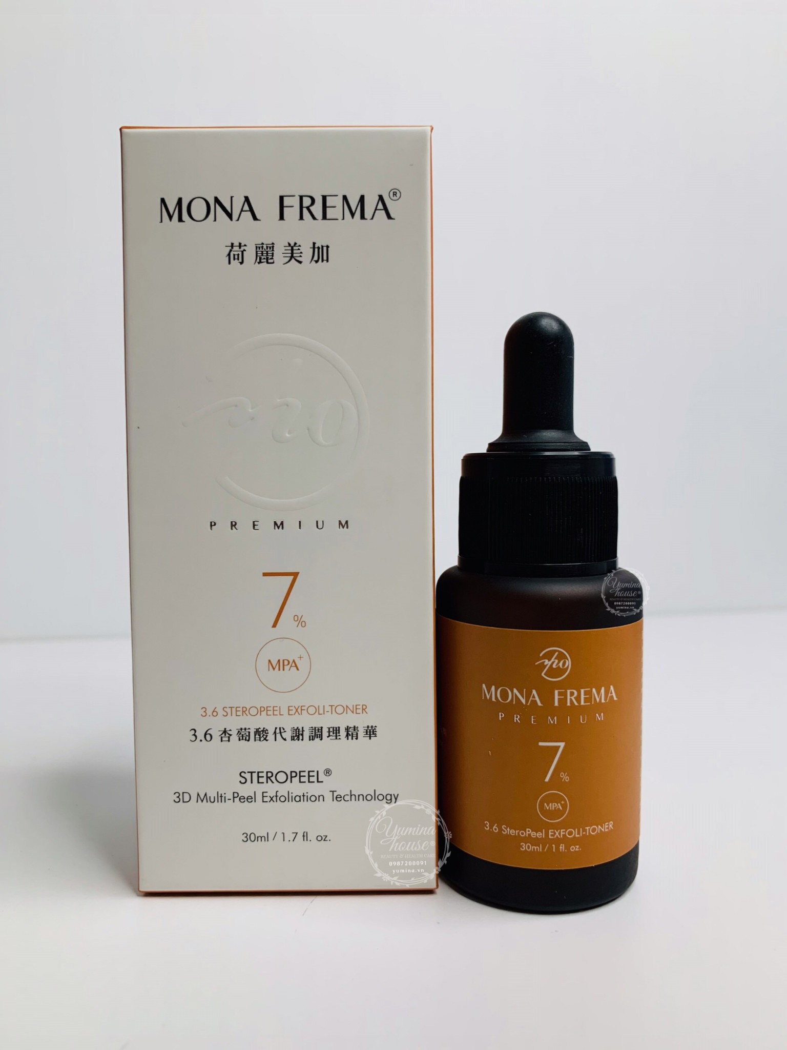 Toner Tấy Tế Bào Chết Mona Frema MPA 3.6 SteroPeel Exfoli- Toner 7% 30ml