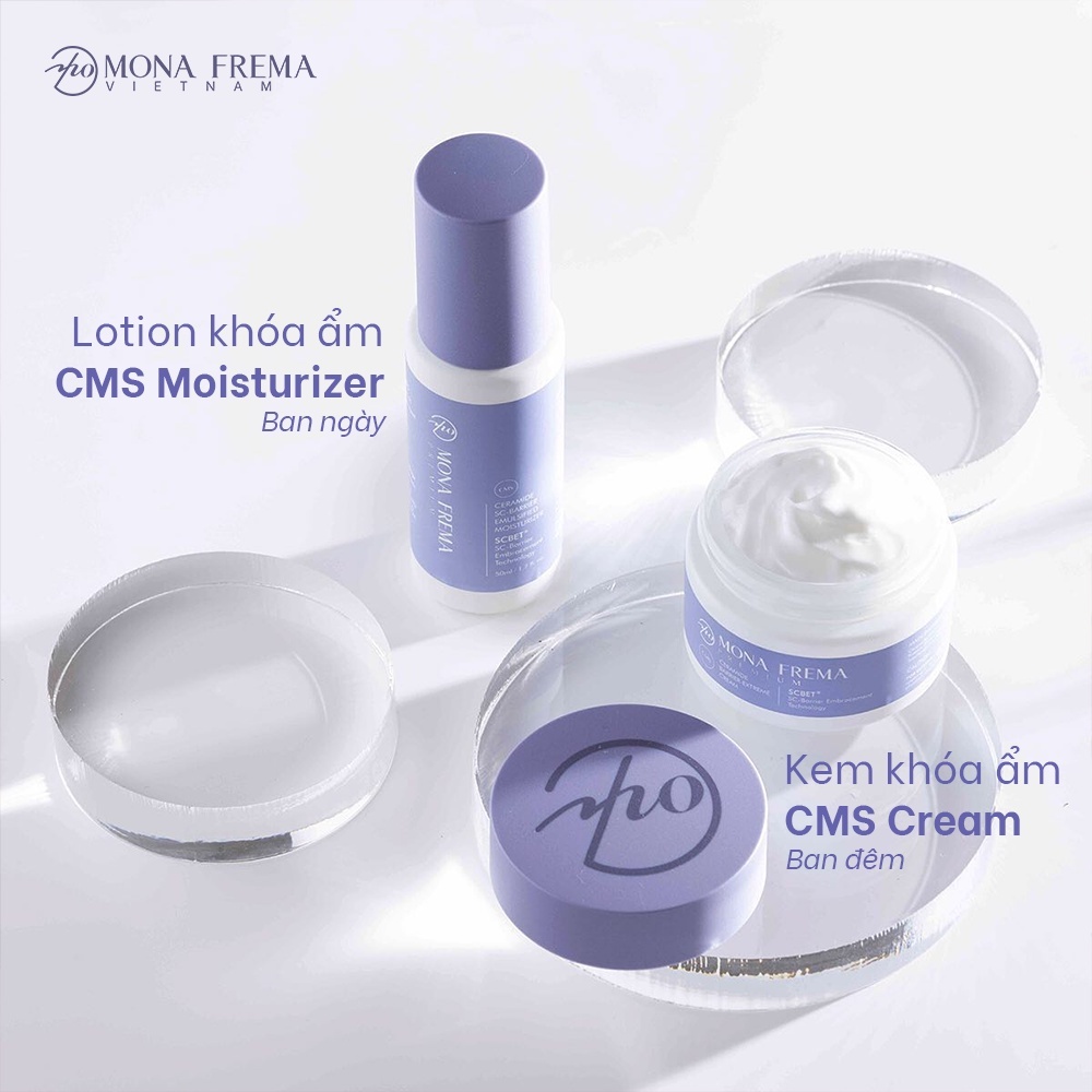 Lotion Dưỡng Ẩm Khóa Ẩm Cho Da Mona Frema CMS Ceramide SC-Barrier Emulsified Moisturizer 50ml