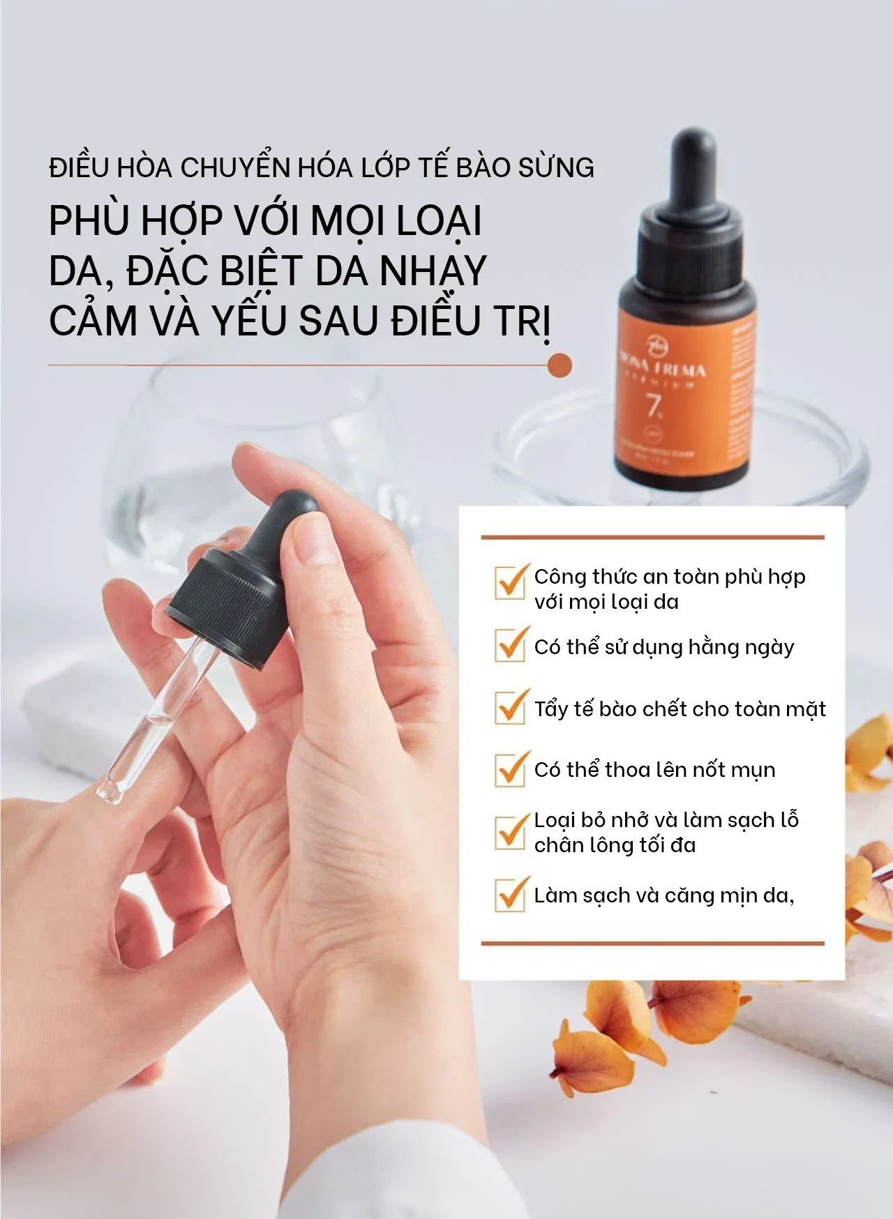 Toner Tấy Tế Bào Chết Mona Frema MPA 3.6 SteroPeel Exfoli- Toner 7% 30ml