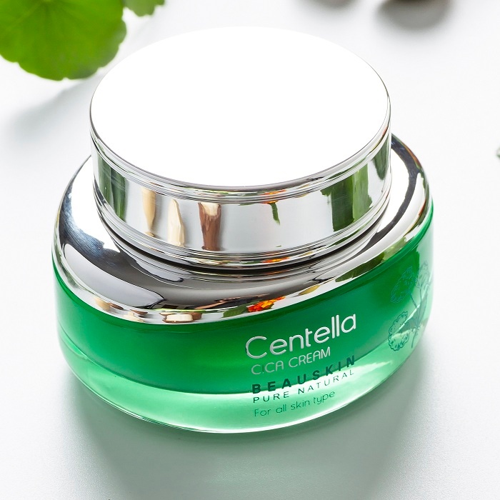 Kem dưỡng da chiết xuất rau má tái tạo phục hồi da, ngăn ngừa lão hóa BEAUSKIN Centella Cica Cream 50gr