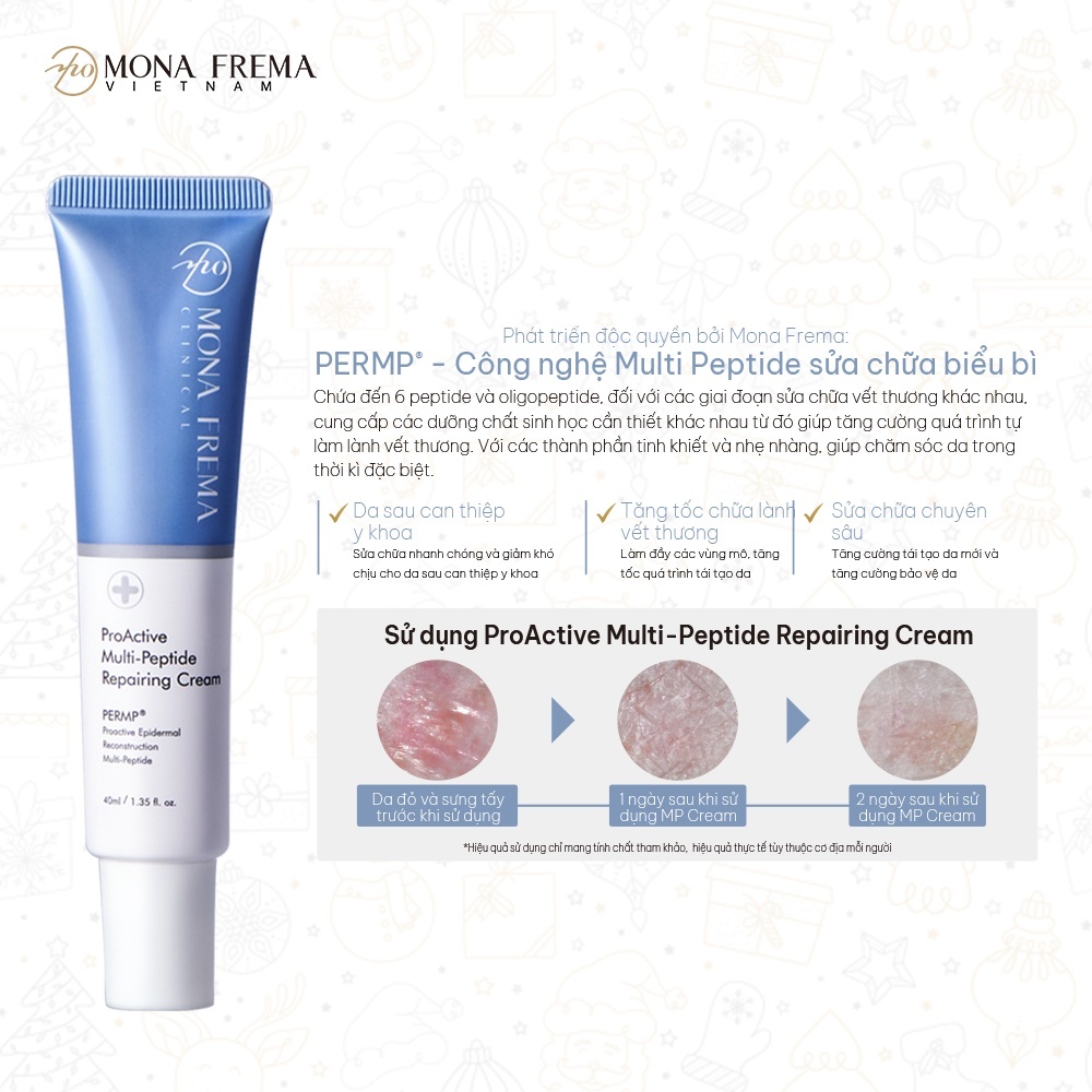 Kem Dưỡng Phục Hồi Da Mona Frema ProActive Multi-Peptide Repairing Cream 40ml