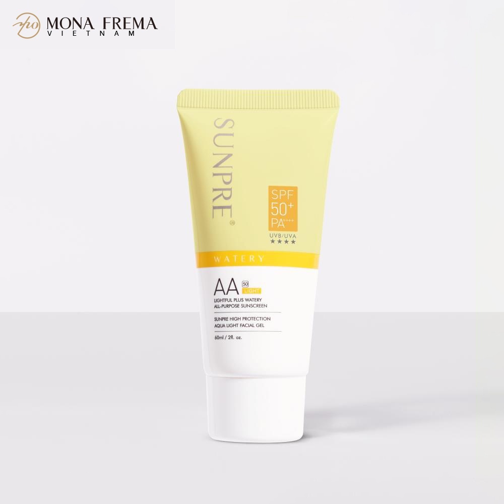 Kem Chống Nắng Không Màu Kiềm Dầu Mona Frema SUNPRE High Protection Aqua Light Facial Gel 60ml