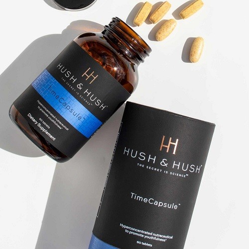 Viên uống chống lão hoá , giảm mờ thâm nám, giảm nhăn, căng da Hush&Hush – TimeCapsule lọ 60 viên