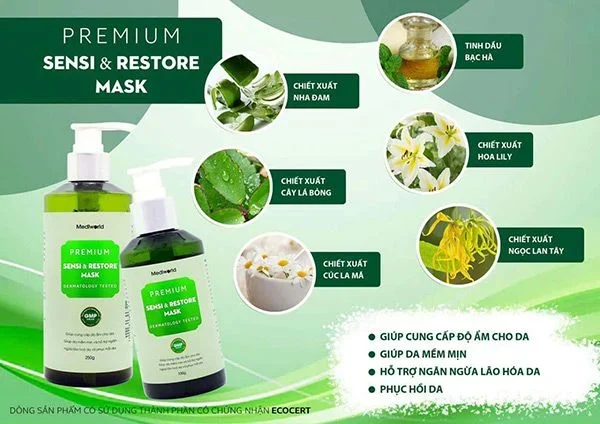 Mặt nạ giảm kích ứng, phục hồi da Mediworld Premium Sensi Restore Mask