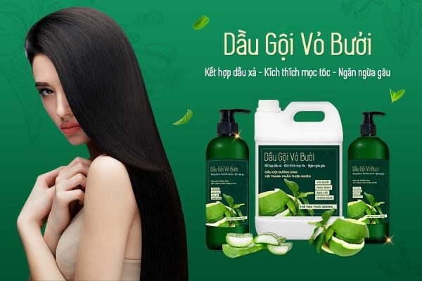 Dầu gội vỏ bưởi kích thích mọc tóc và nuôi dưỡng mái tóc - MEDIWORLD 500ml