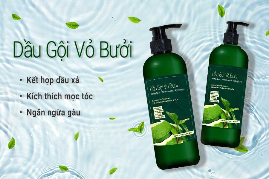 Dầu gội vỏ bưởi kích thích mọc tóc và nuôi dưỡng mái tóc - MEDIWORLD 500ml