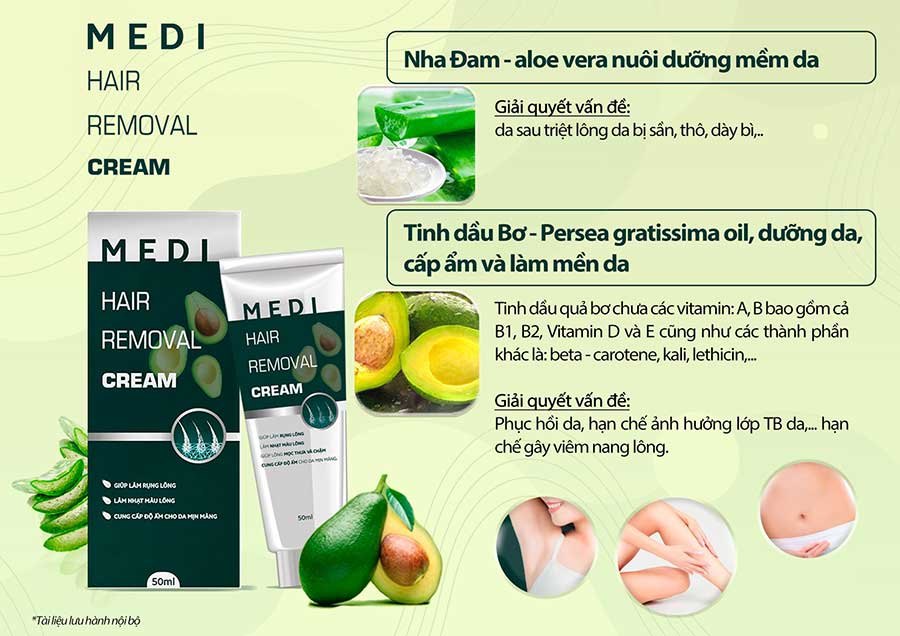 Kem tẩy lông Mediworld Medi Hair Removal Cream 50ml