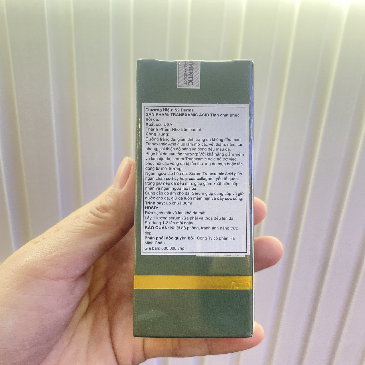 Serum Trắng Sáng Da S2 Derma Spa Tranexamic 30ml