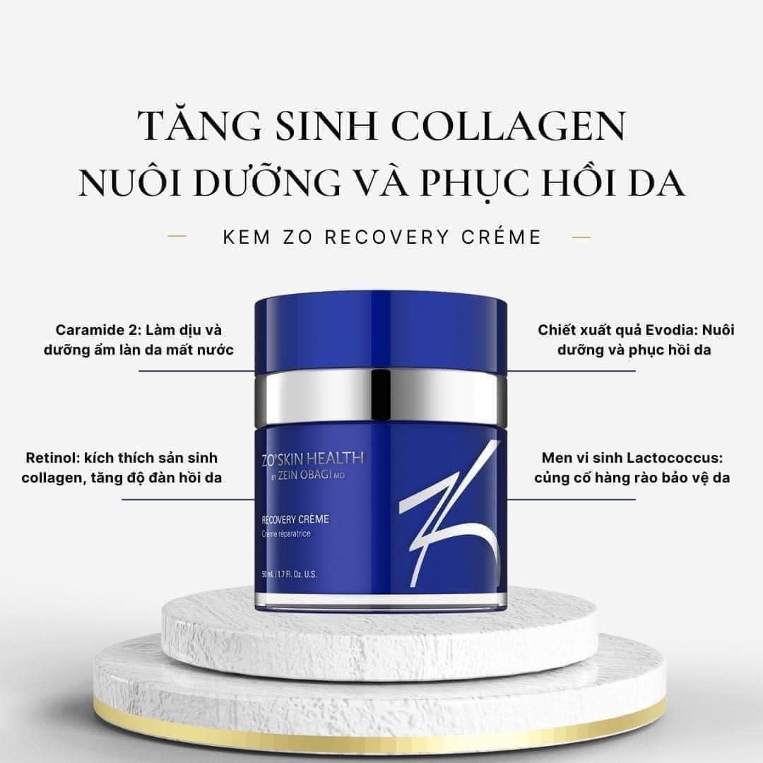 Kem cấp ẩm & làm dịu da dành cho da khô và da nhạy cảm Zo Skin Health Recovery Crème 50g