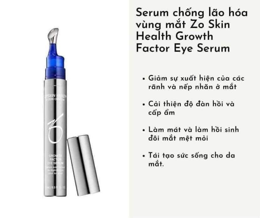 Serum chống lão hóa vùng mắt Zo Skin Health Growth Factor Eye Serum