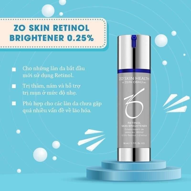 Kem dưỡng trắng da Zo Skin Health Retinol Skin Brightener 0.25% - 50ml