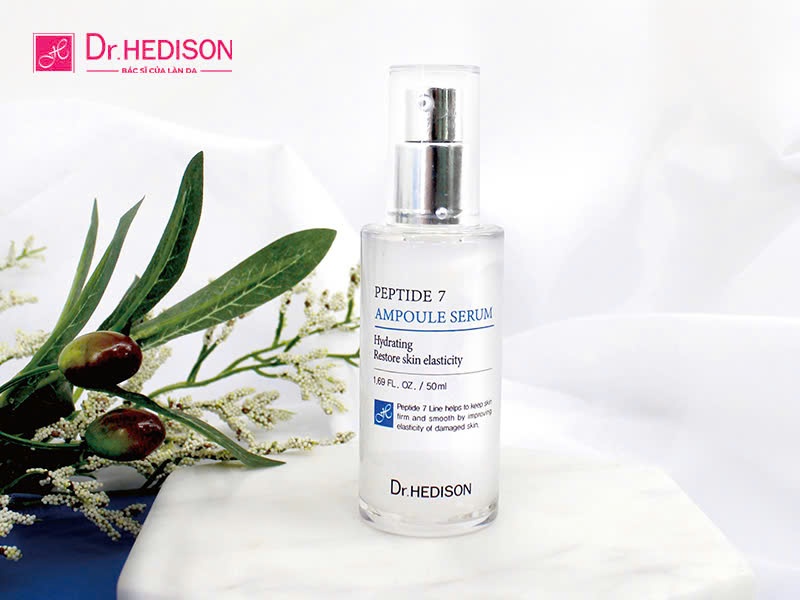 Tinh chất giảm nếp nhăn Dr.Hedison Peptide 7 Ampoule Serum 50ml