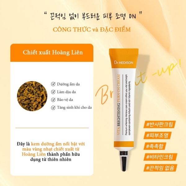 Sáp dưỡng trắng tập trung cao cấp Dr.Hedison Vita Brightening Turn On Cream 30 ml