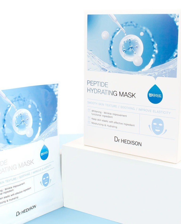 Mặt nạ giảm kích ứng Peptide Hydrating Mask Dr.Hedison 23g x 10 cái