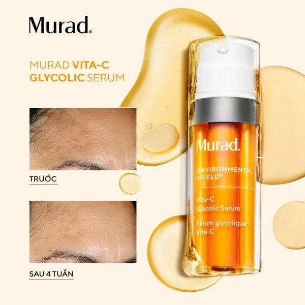 Tinh chất hỗ trợ sáng da, làm đều màu da Murad Vita-C Glycolic Serum 30ml