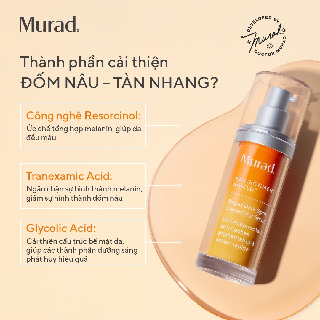 Tinh chất làm mờ vết nám và giảm sự hình thành đốm nâu Murad Rapid Dark Spot Correcting Serum 30ml