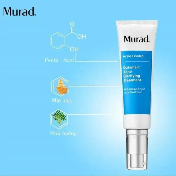 Gel dưỡng da giảm mụn Murad Outsmart Acne Clarifying Treatment 50ml