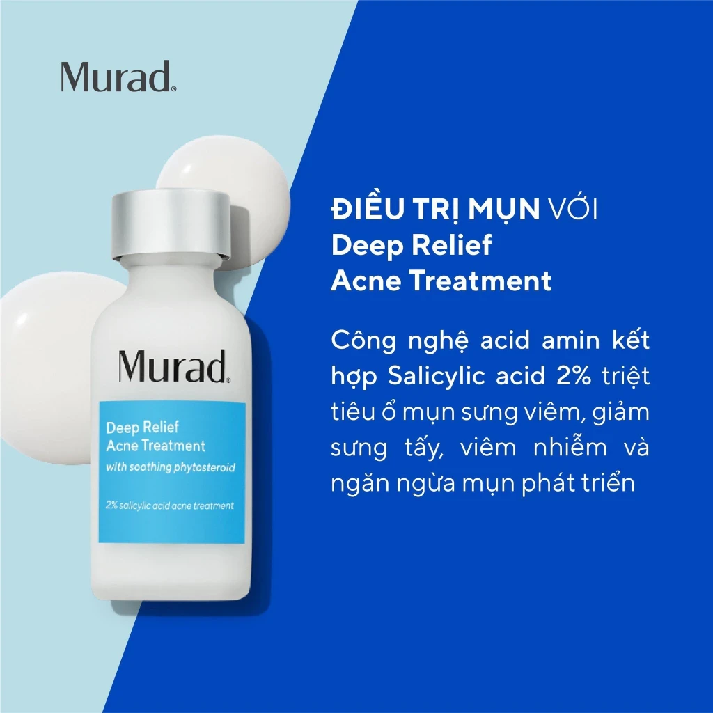 Sữa chấm mụn chuyên sâu Murad Deep Relief Acne Treatment 30ml