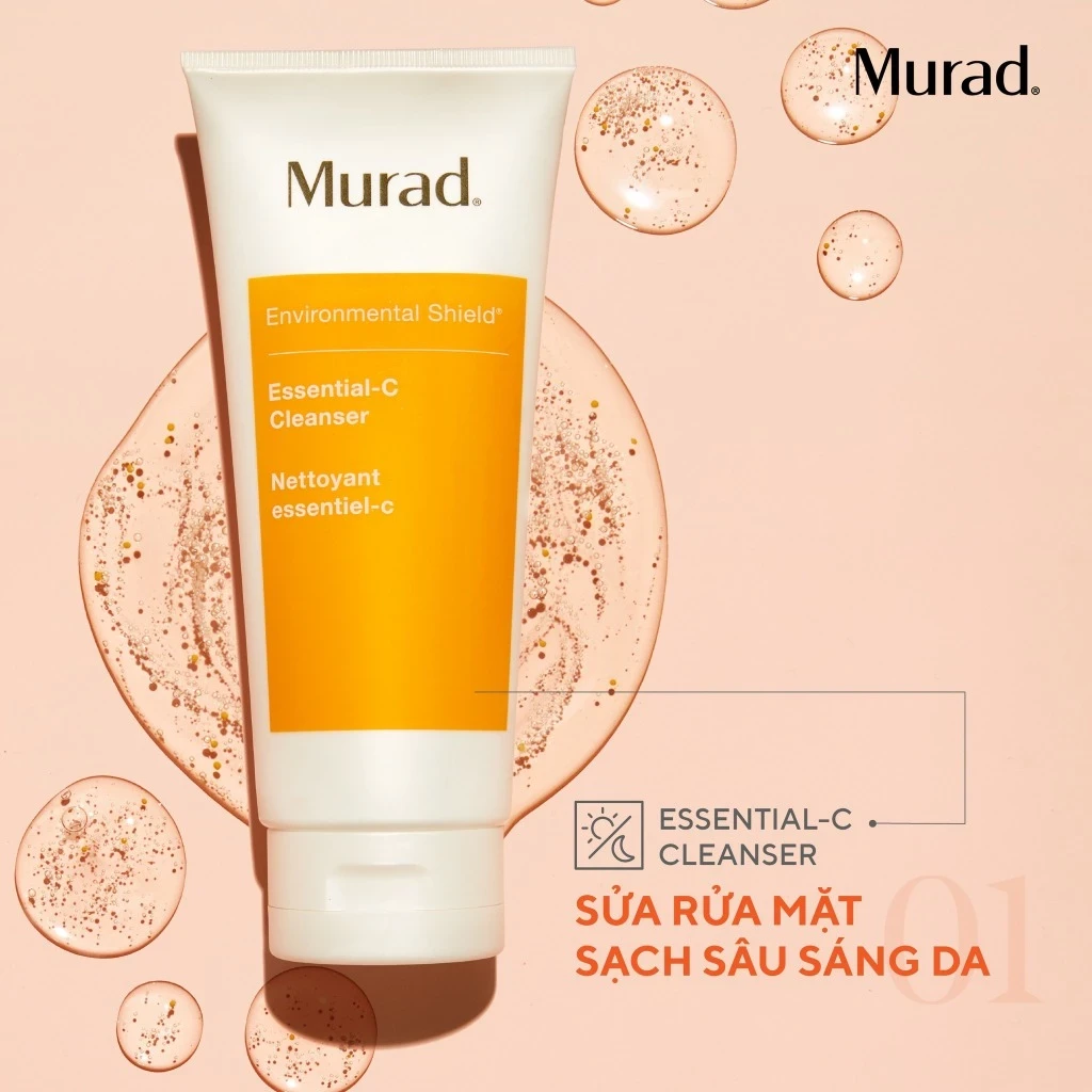 Gel rửa mặt sáng da Murad Essential-C Cleanser 200ml