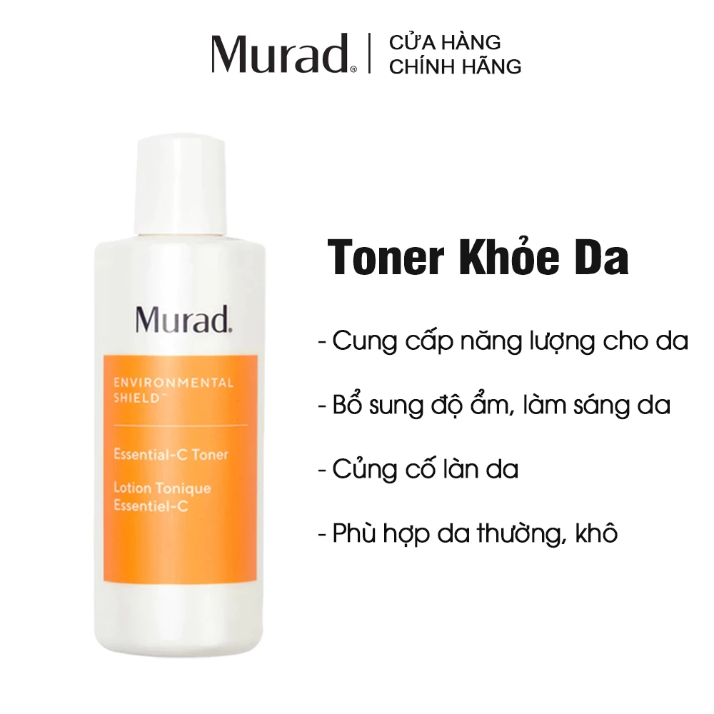 Nước cân bằng giúp da sáng khoẻ Murad Essential-C Toner 180ml