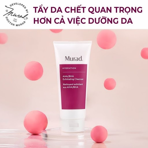 Sữa Rửa Mặt Tẩy Da Chết Murad Aha/Bha Exfoliating Cleanser 200ml