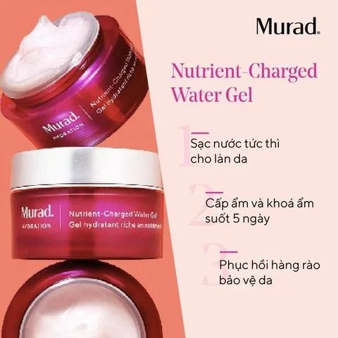 Gel Dưỡng Dưỡng Ẩm Giàu Dưỡng Chất Murad Nutrient-Charged Water Gel 50ml