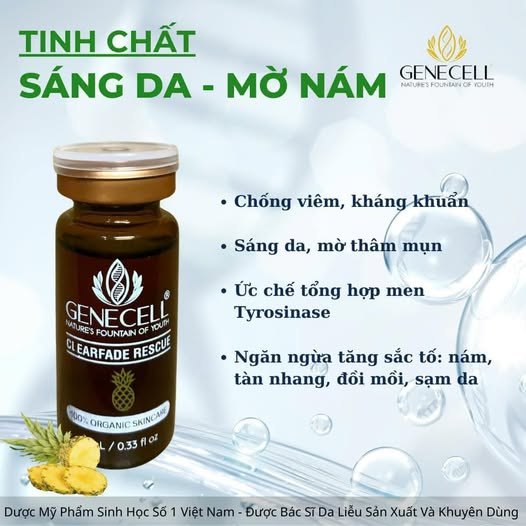 Tinh chất mờ nám, thâm mụn Genecell Clearfade Rescue 10ml