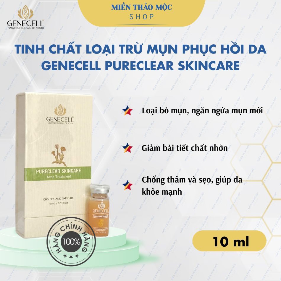 Tinh chất loại bỏ mụn Genecell Pureclear Skincare 10ml