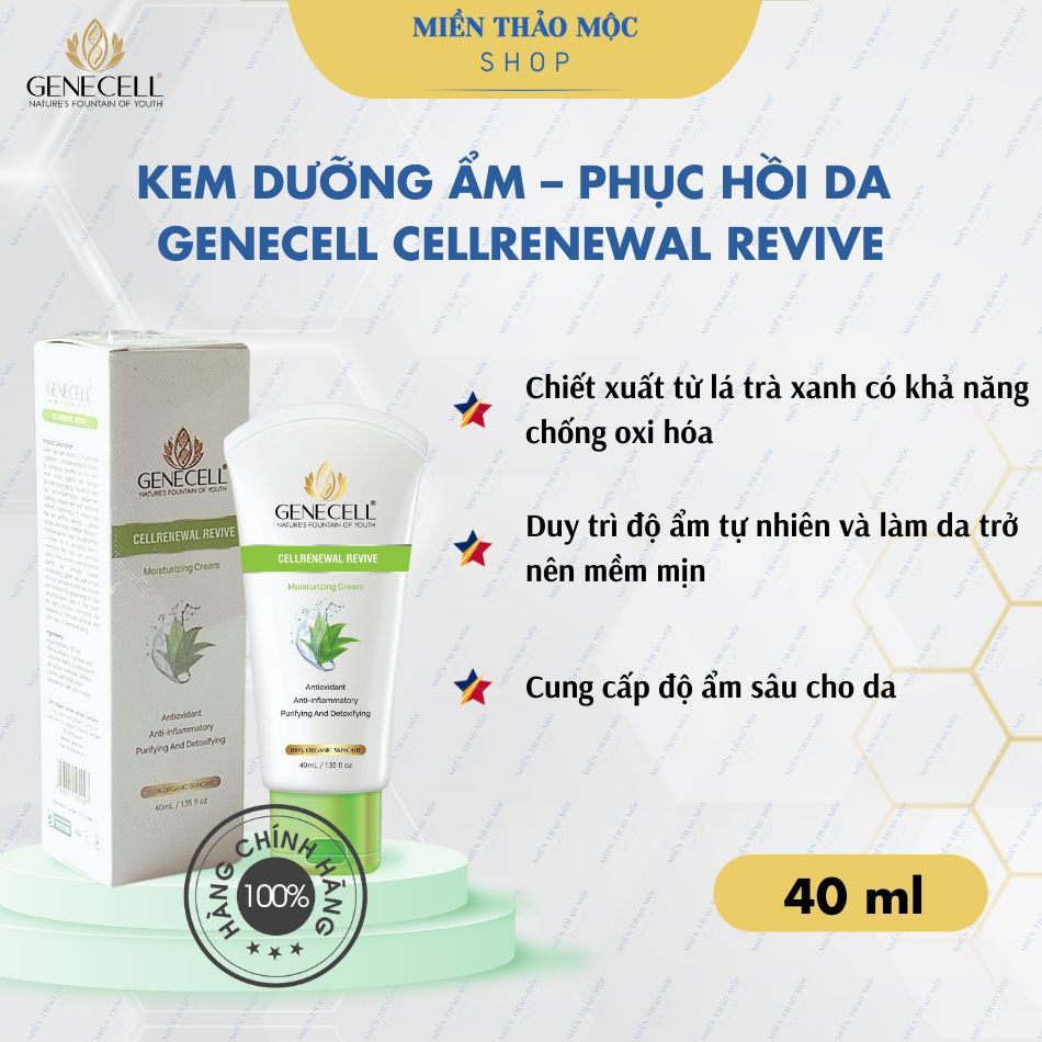 Tinh chất dưỡng ẩm hồi sinh tế bào da Genecell Cellrenewal Revive 40ml