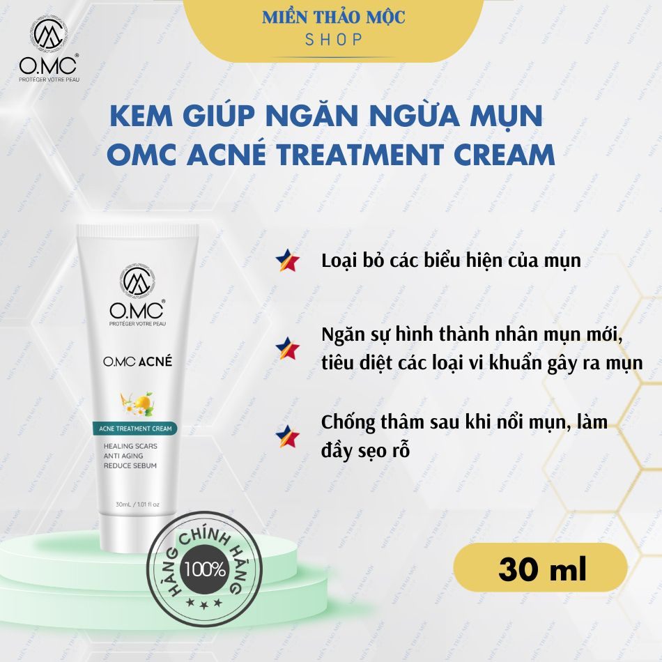 Kem ngừa mụn loại bỏ mụn OMC ACNE 30ml
