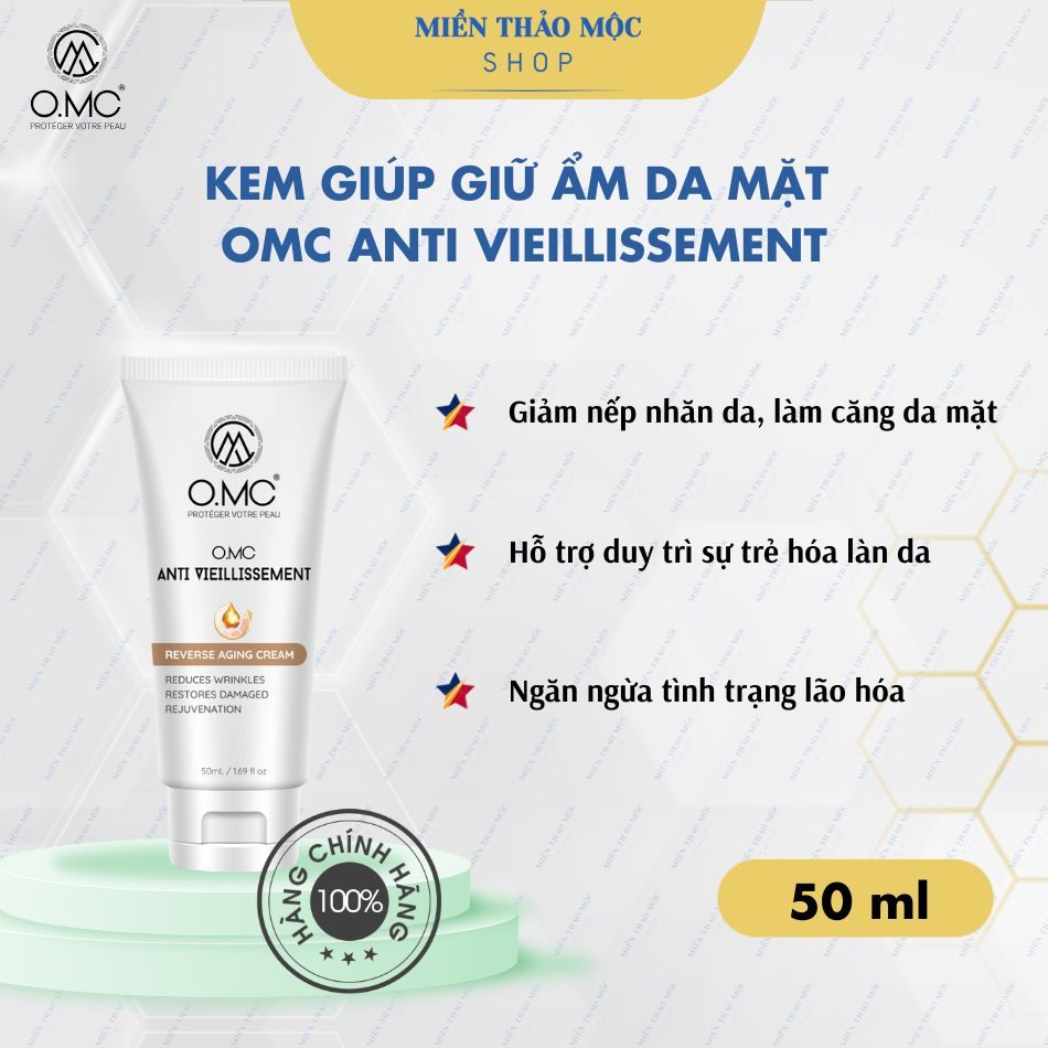 Kem dưỡng ẩm căng mịn da OMC ANTI VIEILLISSEMENT 50ml