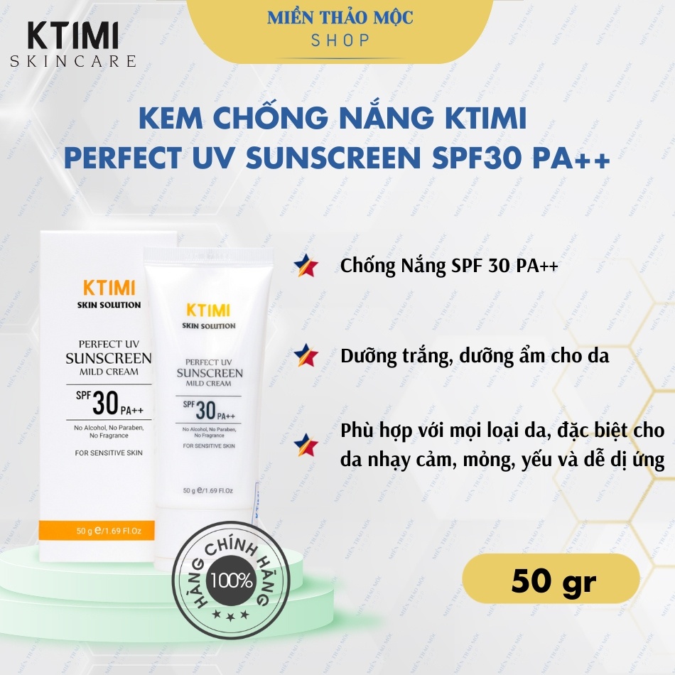 Kem chống nắng KTIMI Perfect UV Sunscreen SPF30 PA++