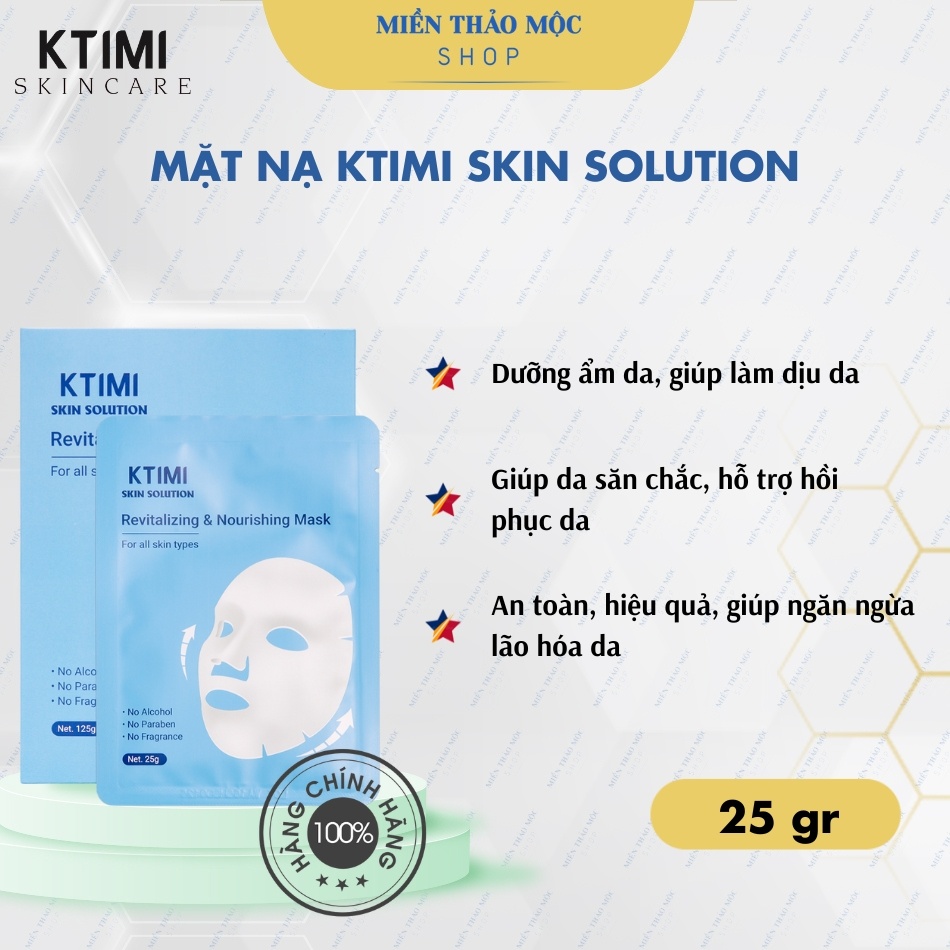 Mặt nạ KTIMI Skin Solution Revitalizing & Nourishing Mask