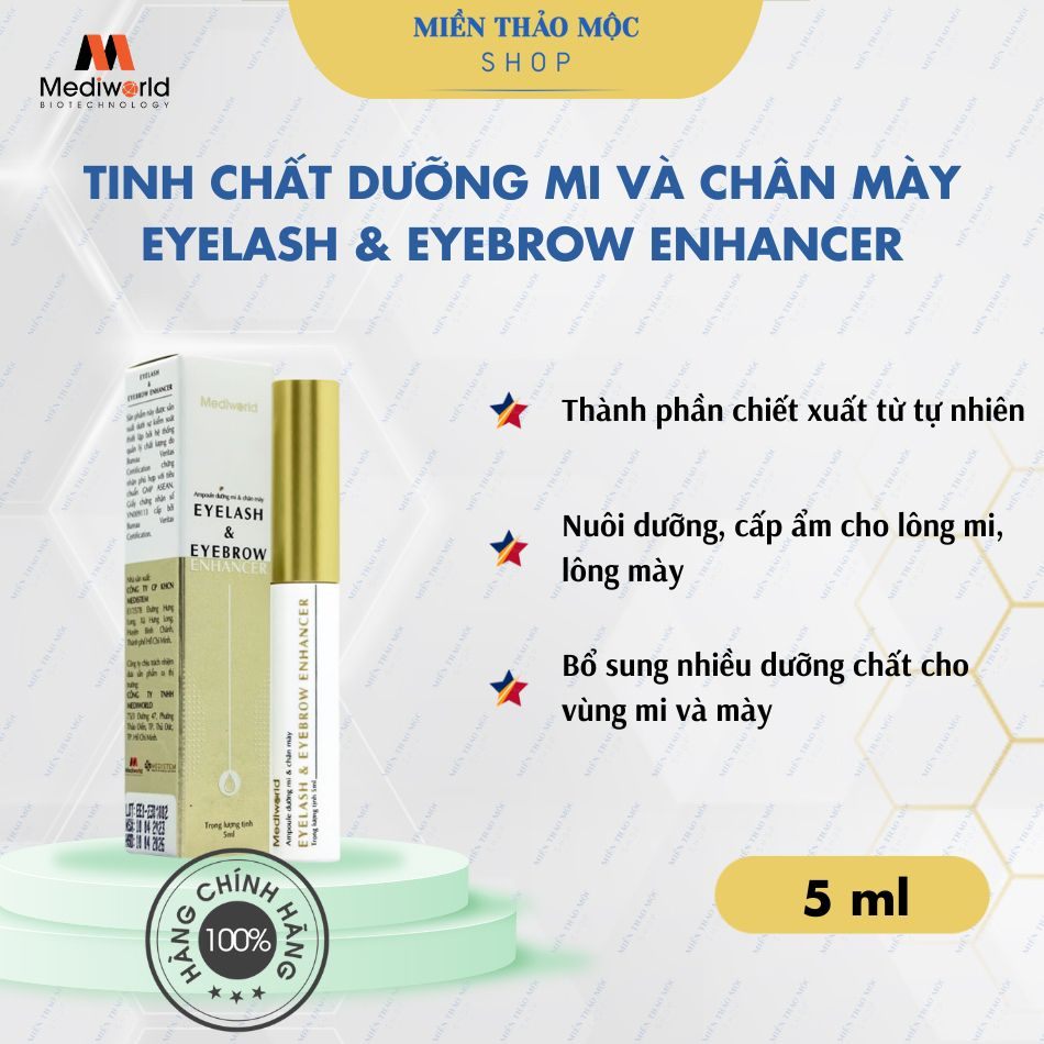Tinh chất dưỡng mi và chân mày Mediworld Eyelash & Eyebrow Enhancer 5ml