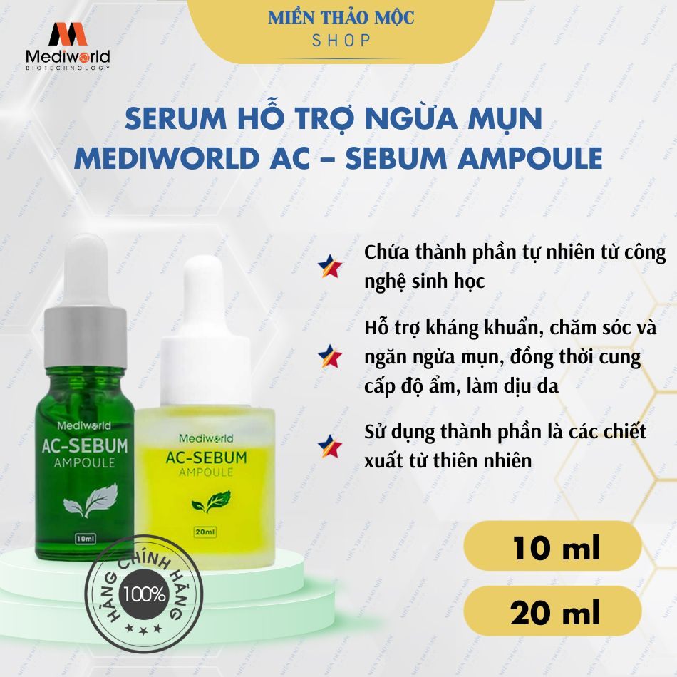 Serum hỗ trợ chăm sóc và ngăn ngừa mụn AC - Sebum Ampoule Mediworld