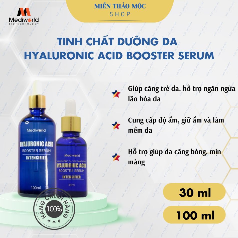 Serum cấp ẩm khoá ẩm HYALURONIC ACID BOOSTER SERUM Mediworld