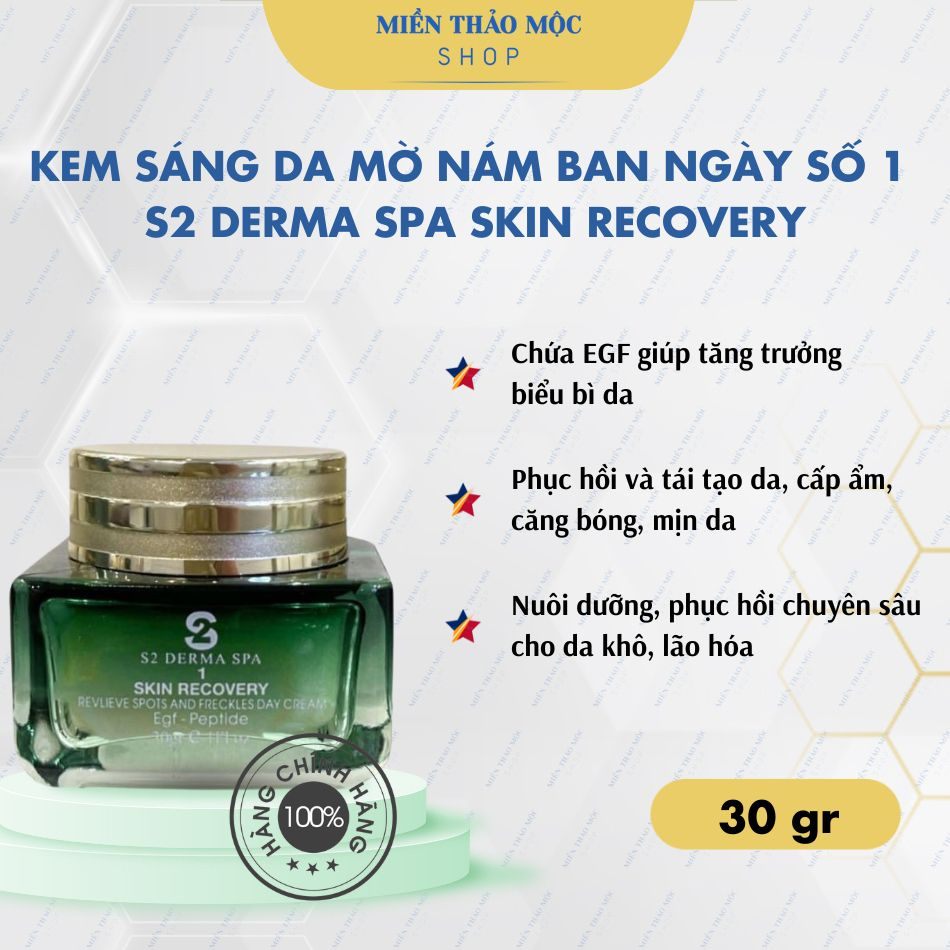 Kem Sáng Da Mờ Nám Ngày Số 1 S2 Derma Spa Skin Recovery 30g