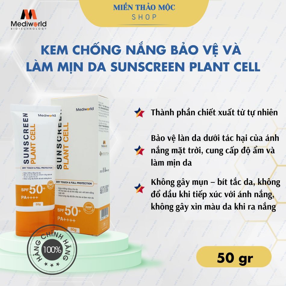 Kem chống nắng bảo vệ và làm mịn da Sunscreen Plant Cell Mediworld