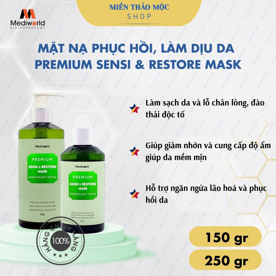 Mặt nạ giảm kích ứng, phục hồi da Mediworld Premium Sensi Restore Mask