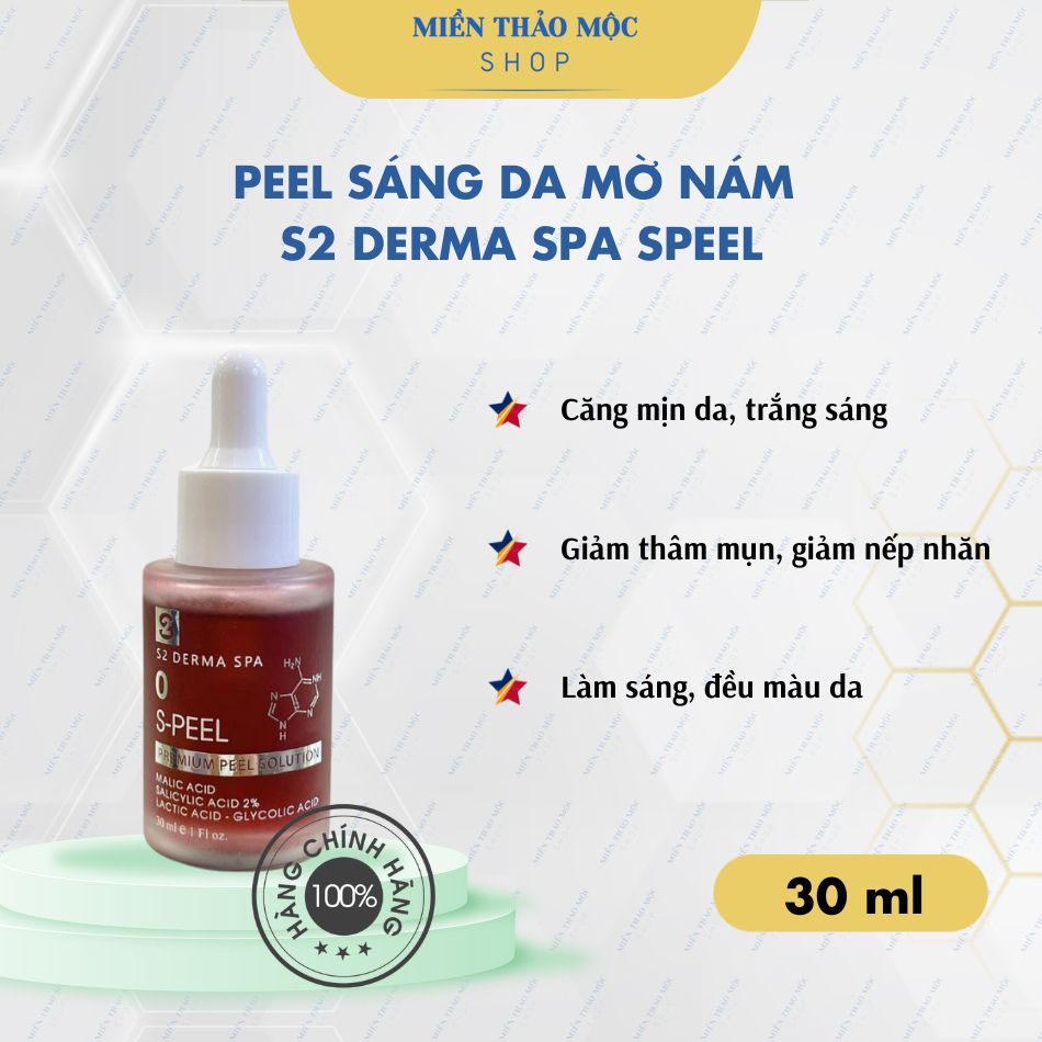 Peel sáng da mờ nám Speel S2 Derma Spa 30ml
