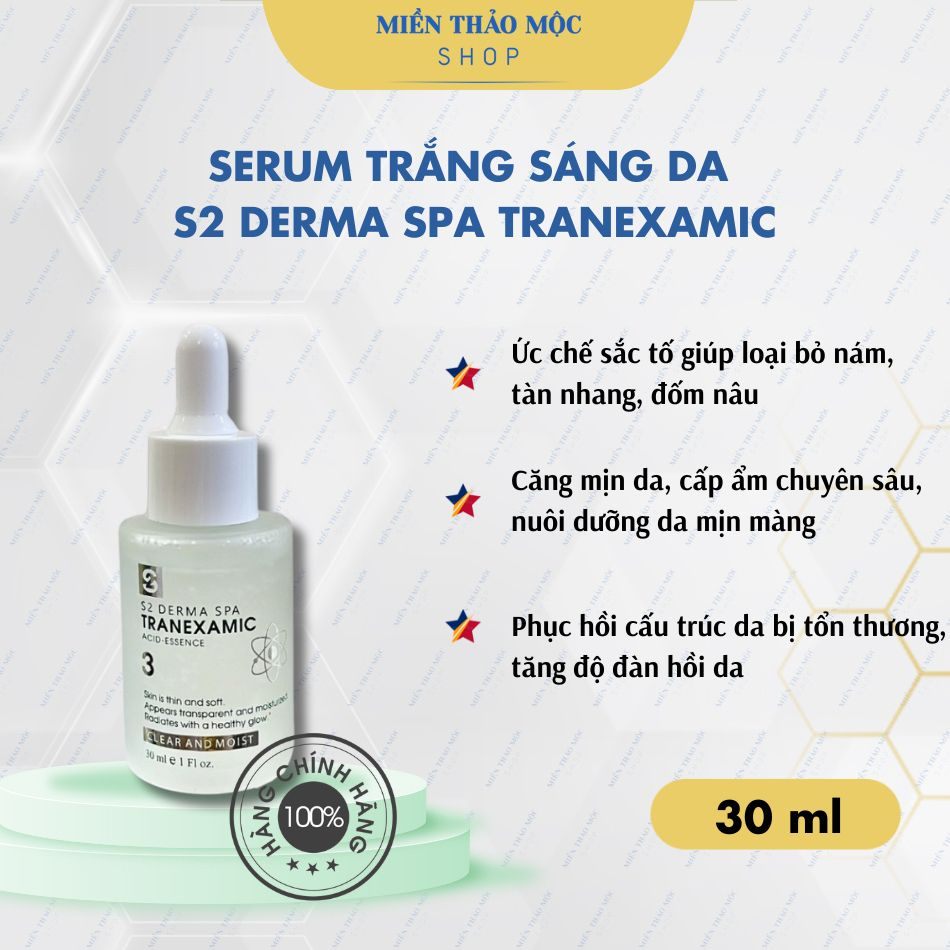 Serum Trắng Sáng Da S2 Derma Spa Tranexamic 30ml